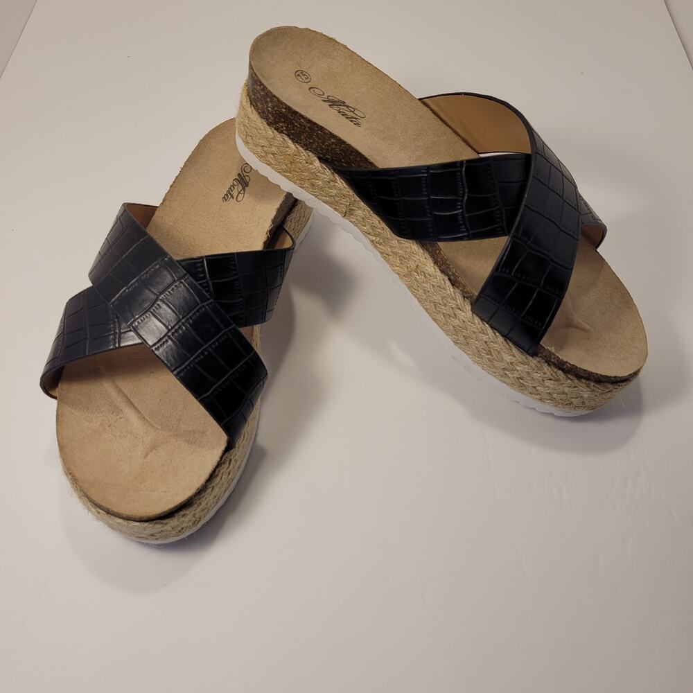 Mata Women's Priscilla Platform Espadrille Sandals Shoes Size 7.5